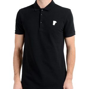 Versace Collection Black Short Sleeve Polo Shirt